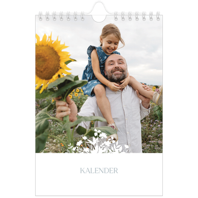 Fotokalender A5 Enkel — Blommotiv [omslag]