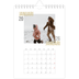 Fotokalender A5 Enkel — Dubblett text [Januari]