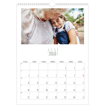 A3 Årskalender — Flera typsnitt [omslag]