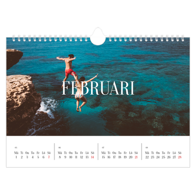 Fotokalender A4 Enkel — Oändlig flykt [Februari]