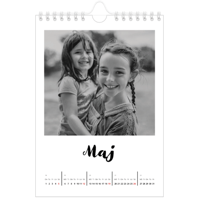 Fotokalender A5 Enkel — Handskriven [omslag]