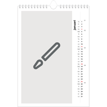Fotokalender A4 Enkel — Designa din egna fotoprodukt