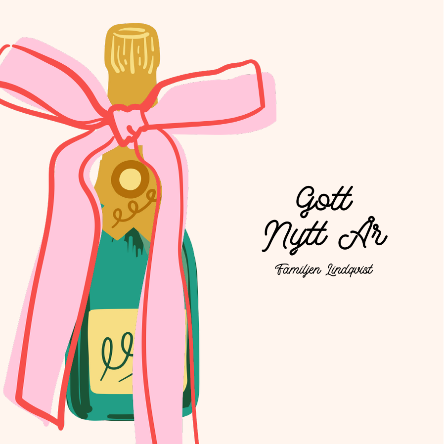 Fotokort — Önskningar & rosett