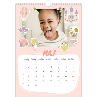 A3 Årskalender — Magisk regnbåge [omslag]