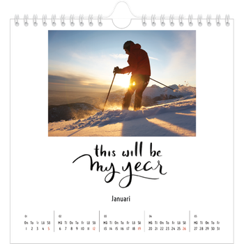 Fotokalender Kvadratisk — Citat
