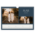 Fotokalender A4 Enkel — Skiffer & seriffer [Mars]