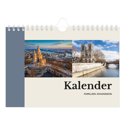 Fotokalender A5 Enkel — Världens sevärdheter [omslag]