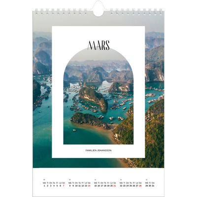 Fotokalender A4 Enkel (20 x 30 cm) — Det öppna valvet [Mars]