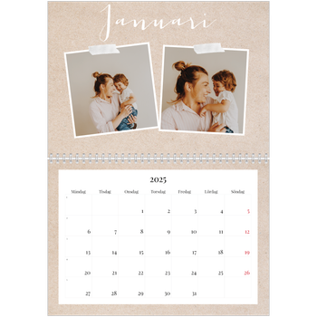 Fotokalender A3 Klassisk — Scrapbook kalender