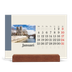 Skrivbordskalender med träställ - Liggande  — Världens sevärdheter [Januari]