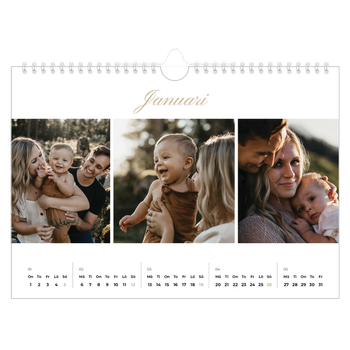 Fotokalender A4 Enkel — Fotolister