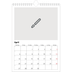 Fotokalender A4 Enkel (20 x 30 cm) — Designa din egna fotoprodukt [April]