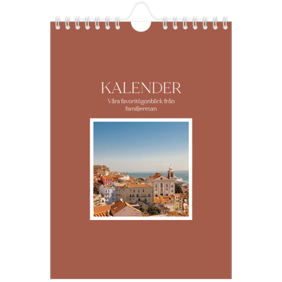 Fotokalender A5 Enkel — Klassiska färger [omslag]