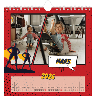 Årskalender kvadratisk — Serietidning [Mars]