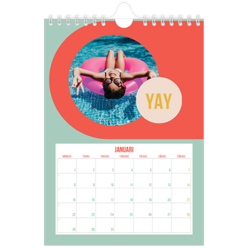 Fotokalender A5 Enkel — Ljust och vackert
