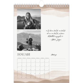 Fotokalender A4 Enkel — Citatsamling om välbefinnande