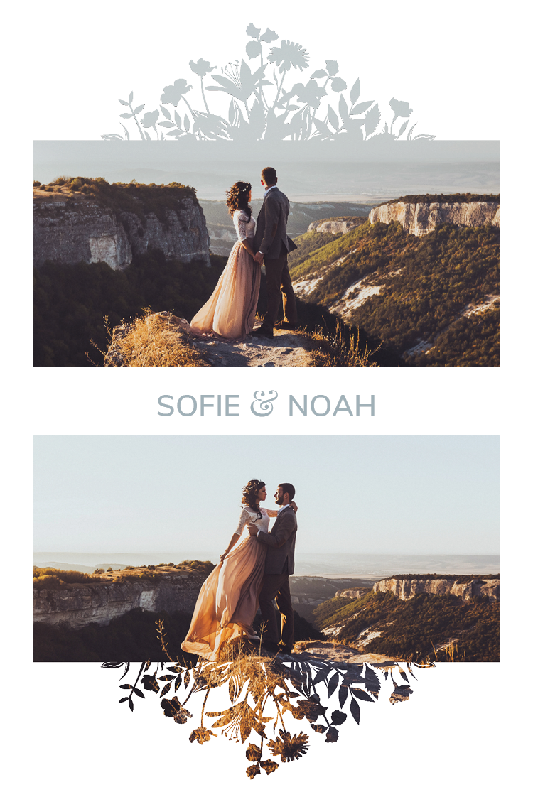 Inbjudningar — Blommotiv