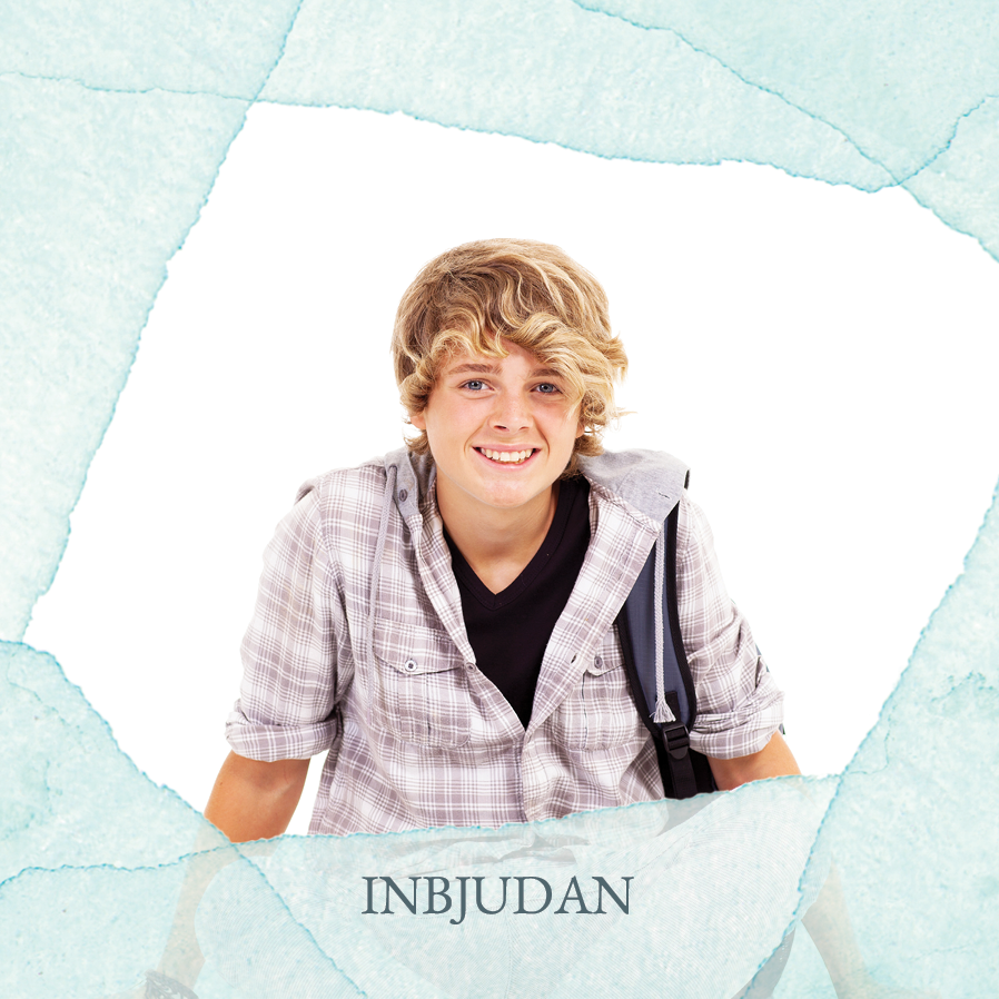 Inbjudningar — Vannfärgad ram