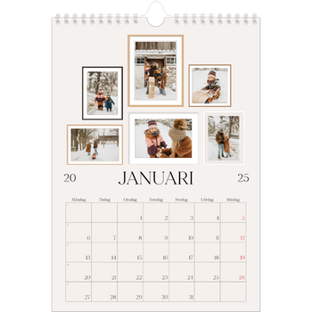 Fotokalender A4 Enkel — Bildvägg