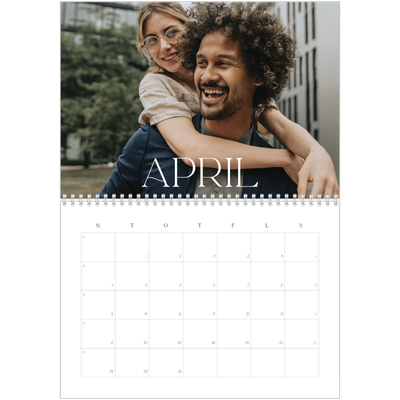 Fotokalender A3 Klassisk (30 x 40 cm) — Stora bilder [April]
