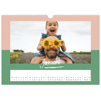 Fotokalender A3 Enkel — Färg och mönster
