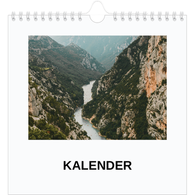 Årskalender kvadratisk — Enkel bild [omslag]