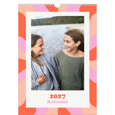 A3 Årskalender — Färgglada mönster [omslag]