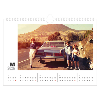 Fotokalender A4 Enkel — Förkortad text