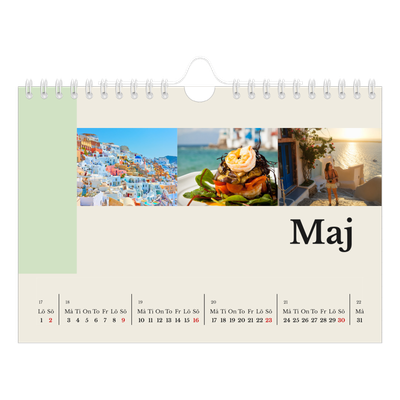 Fotokalender A5 Enkel — Världens sevärdheter [Maj]