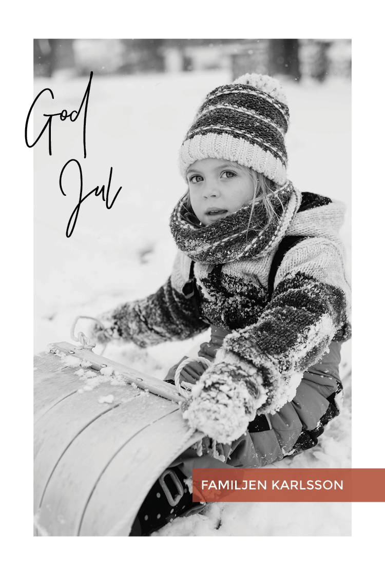 Fotokort — rött band