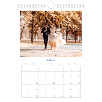Fotokalender A4 Enkel — Koboltklassiker