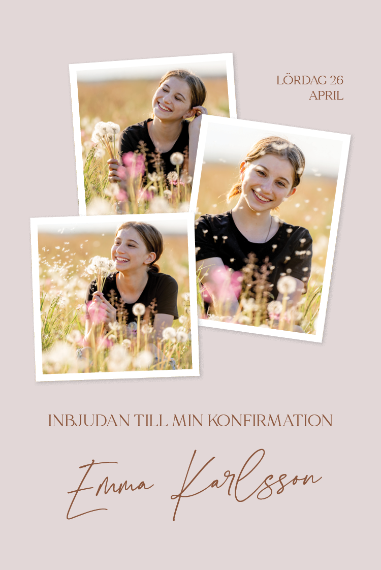 Inbjudningar — Bildcollage