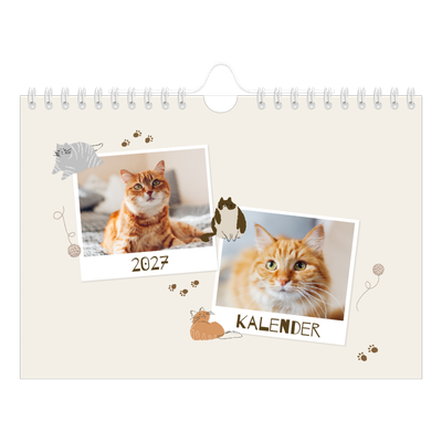 Fotokalender A5 Enkel — Lekfull kattunge [omslag]