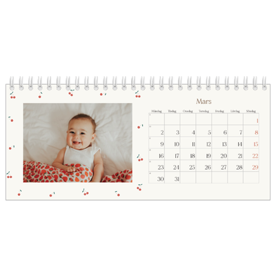 Skrivbordskalendrar — Körsbärslycka [Mars]