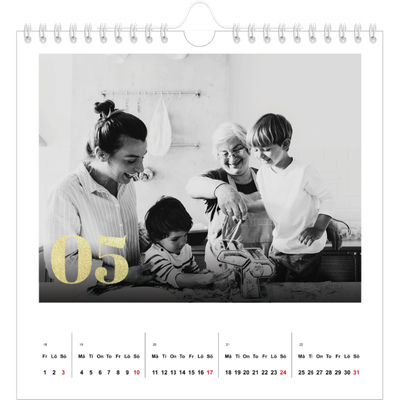 Årskalender kvadratisk — Stora nummer i glitter [omslag]