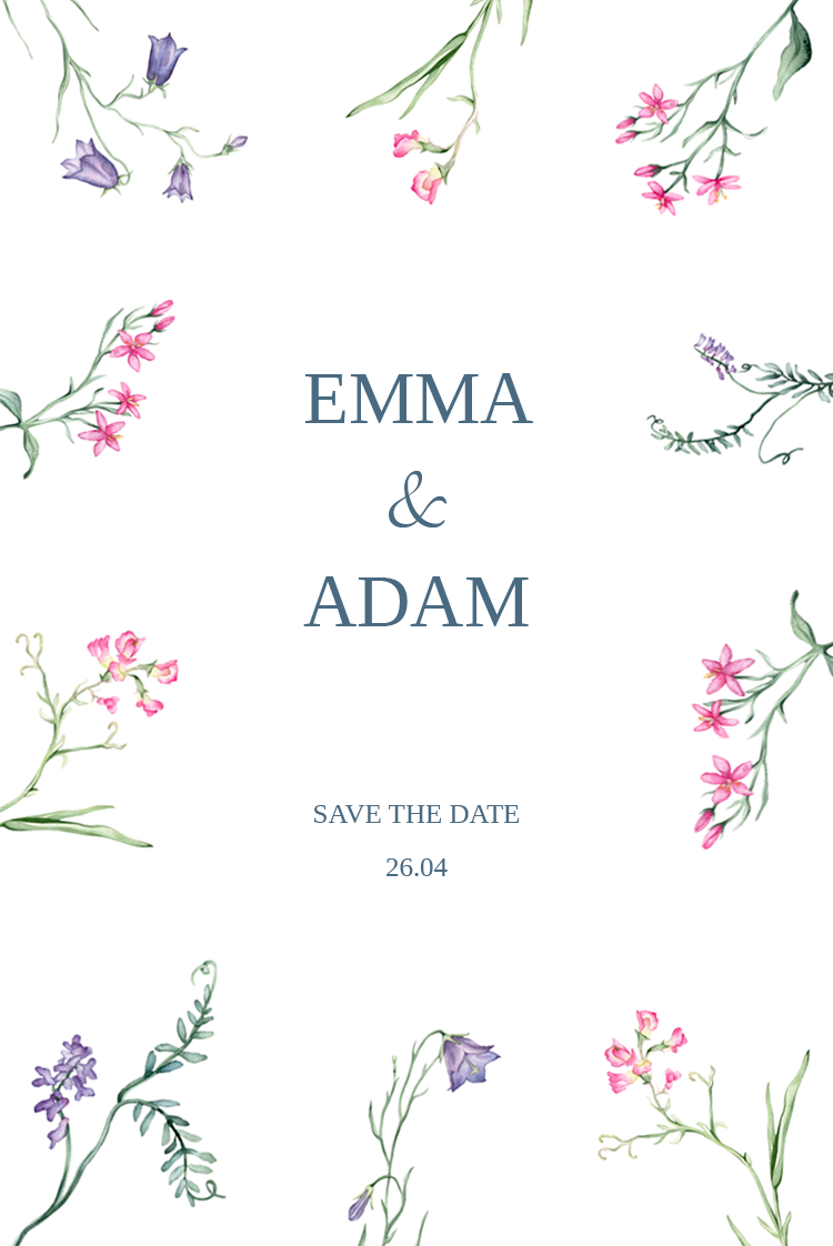 Save the date — Vildblommors viskningar
