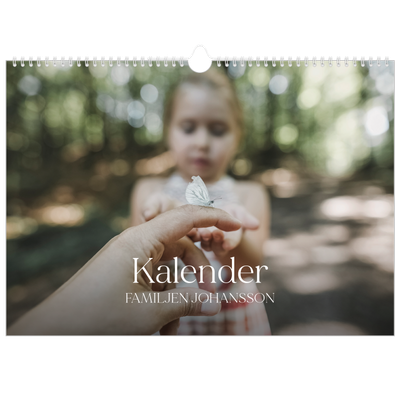 Fotokalender A3 Enkel — Tolv stora månader [omslag]