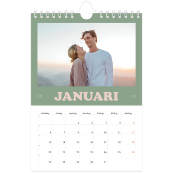 Fotokalender A5 Enkel — Retro ramar