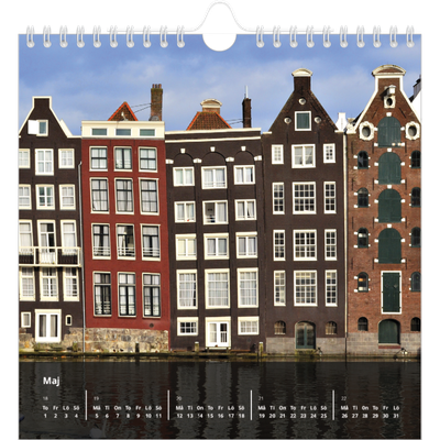 Årskalender kvadratisk — Transparent kalender [omslag]