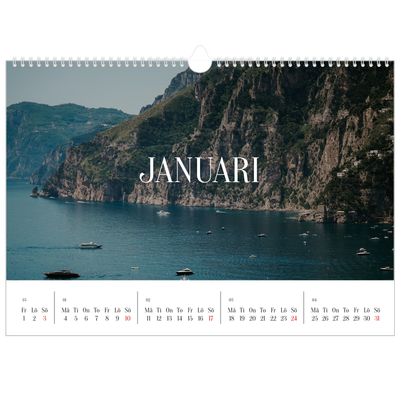 Fotokalender A3 Enkel — Oändlig flykt [Januari]