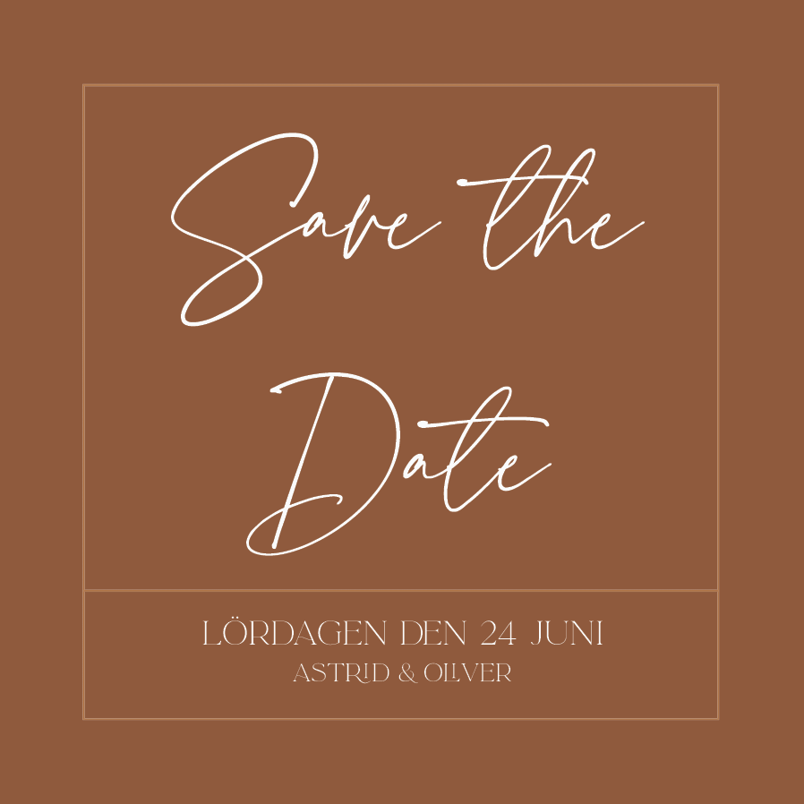 Save the date — Jordnära
