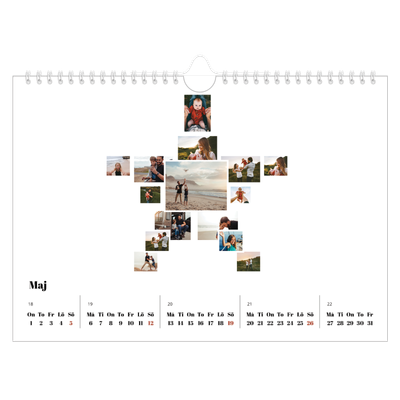 Fotokalender A4 Enkel — Collage shapes [omslag]