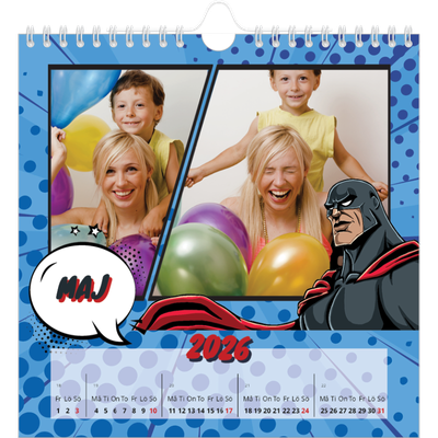 Årskalender kvadratisk — Serietidning [omslag]