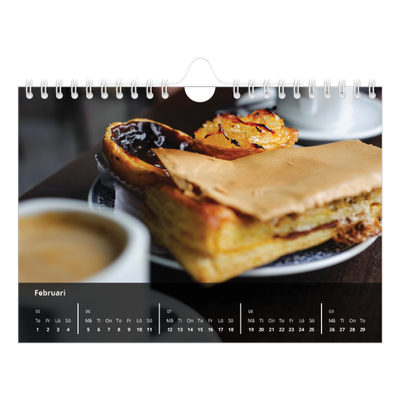 Fotokalender A5 Enkel — Transparent kalender [Februari]