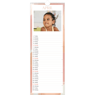 Fotokalender Smal  — Borsteffekt [April]