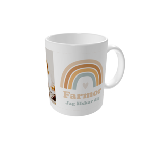 Fotomugg — Regnbågens farmor