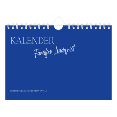 Fotokalender A5 Enkel — Koboltklassiker [omslag]