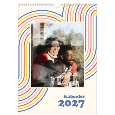 A3 Årskalender — Retro ränder [omslag]