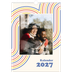 A3 Årskalender — Retro ränder [omslag]