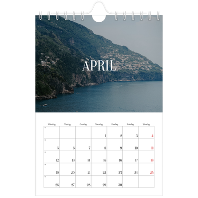 Fotokalender A5 Enkel — Oändlig flykt [April]